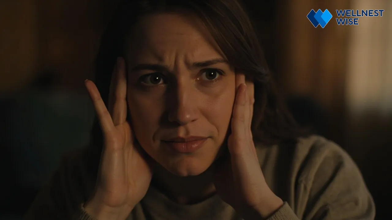 Person experiencing mild drowsiness, symbolizing melatonin side effects