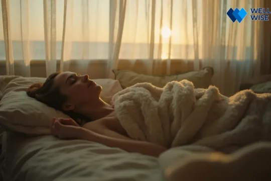 Person sleeping peacefully in a comfortable bed, finding relief from chronic pain and insomnia