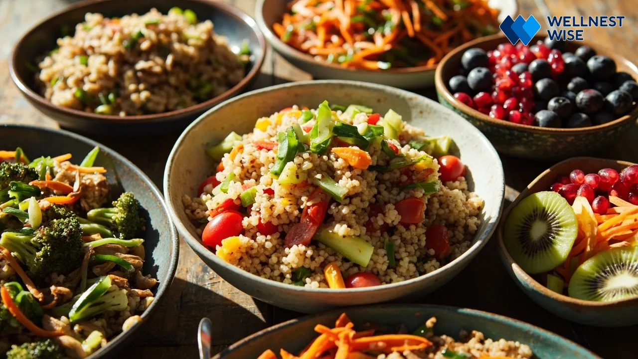 Various healthy quinoa recipes and dishes
