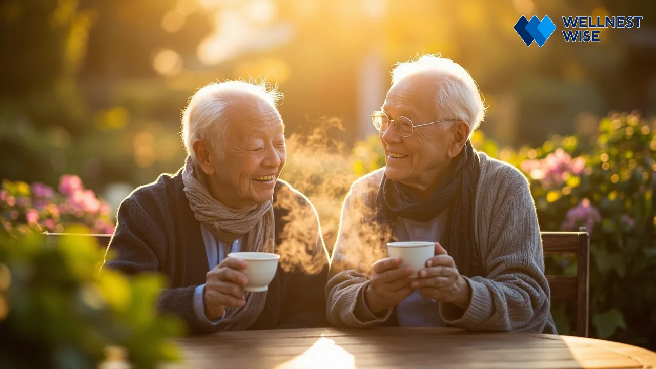 Seniors enjoying refreshed mornings and sustained sleep improvement