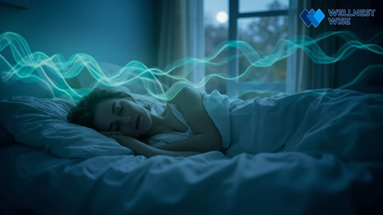 Person sleeping peacefully, illustrating the link between HRV and brain activity during sleep