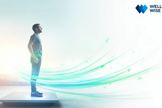 Person using a weight loss predictor calculator to visualize their health journey and set realistic goals