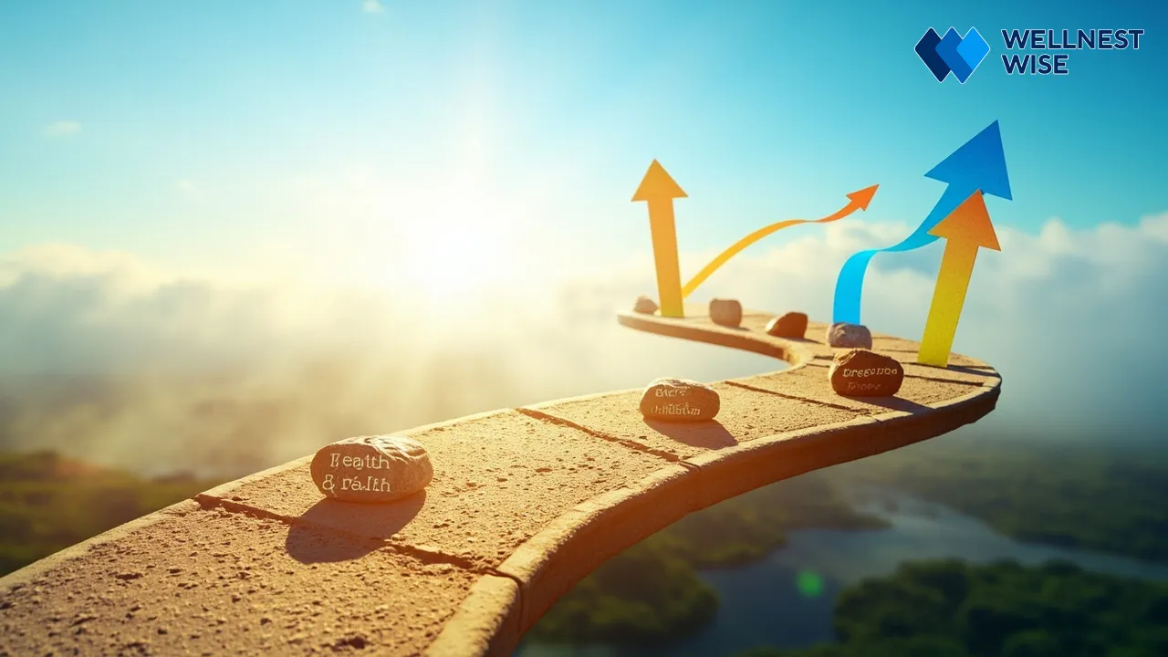 A visual roadmap illustrating the non-linear yet progressive path of a weight loss journey, emphasizing realistic expectations