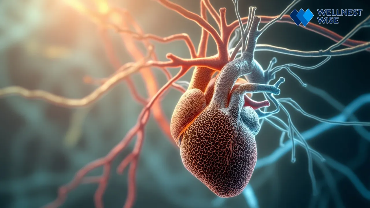 Autonomic Nervous System pathways connecting to the heart, illustrating sympathetic and parasympathetic balance