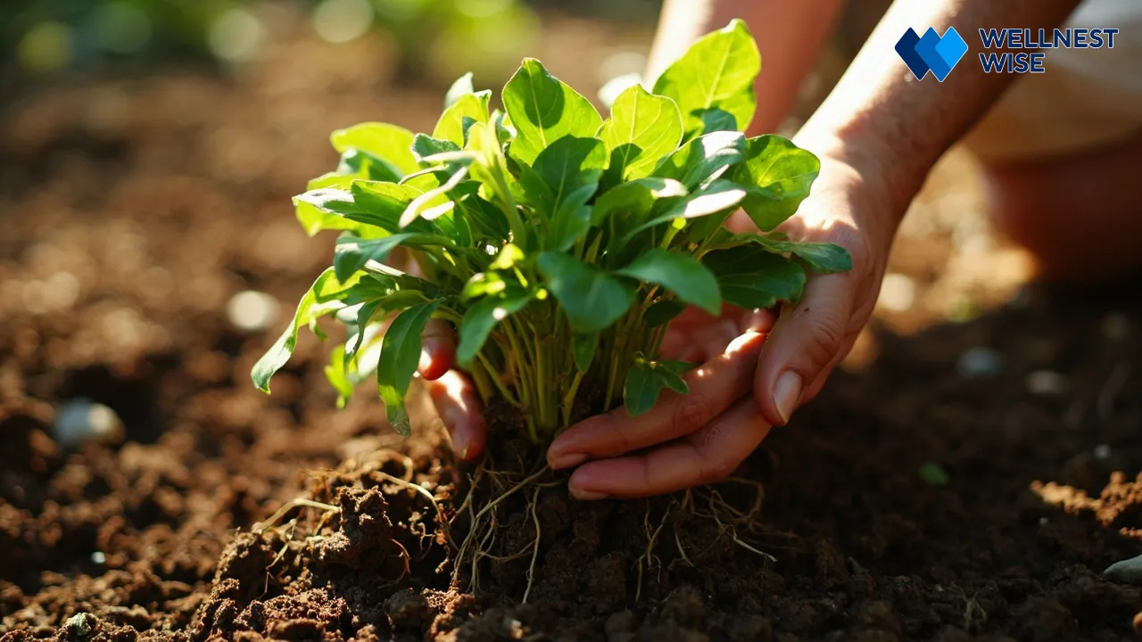 Metaphor for the benefits of self-compassion and resilience, leading to strong mental health.