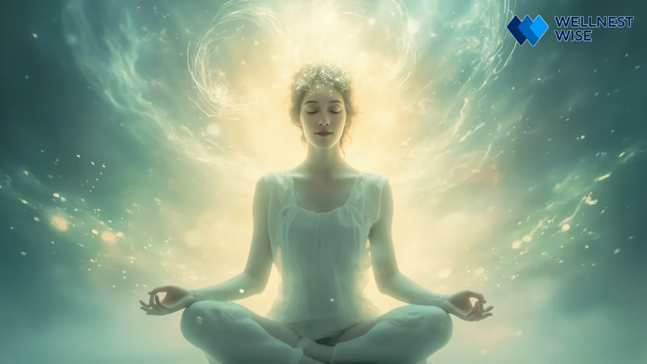 Person experiencing calm and focus from coherent breathing benefits