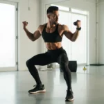 Person performing efficient bodyweight exercise for minimal resistance training