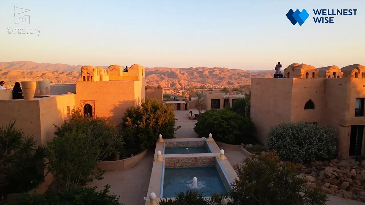 Iranian cityscape with gentle sunlight, emphasizing outdoor activity and cultural context