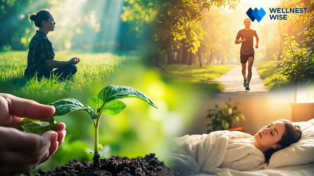 Lifestyle factors influencing gut health and mental well-being.