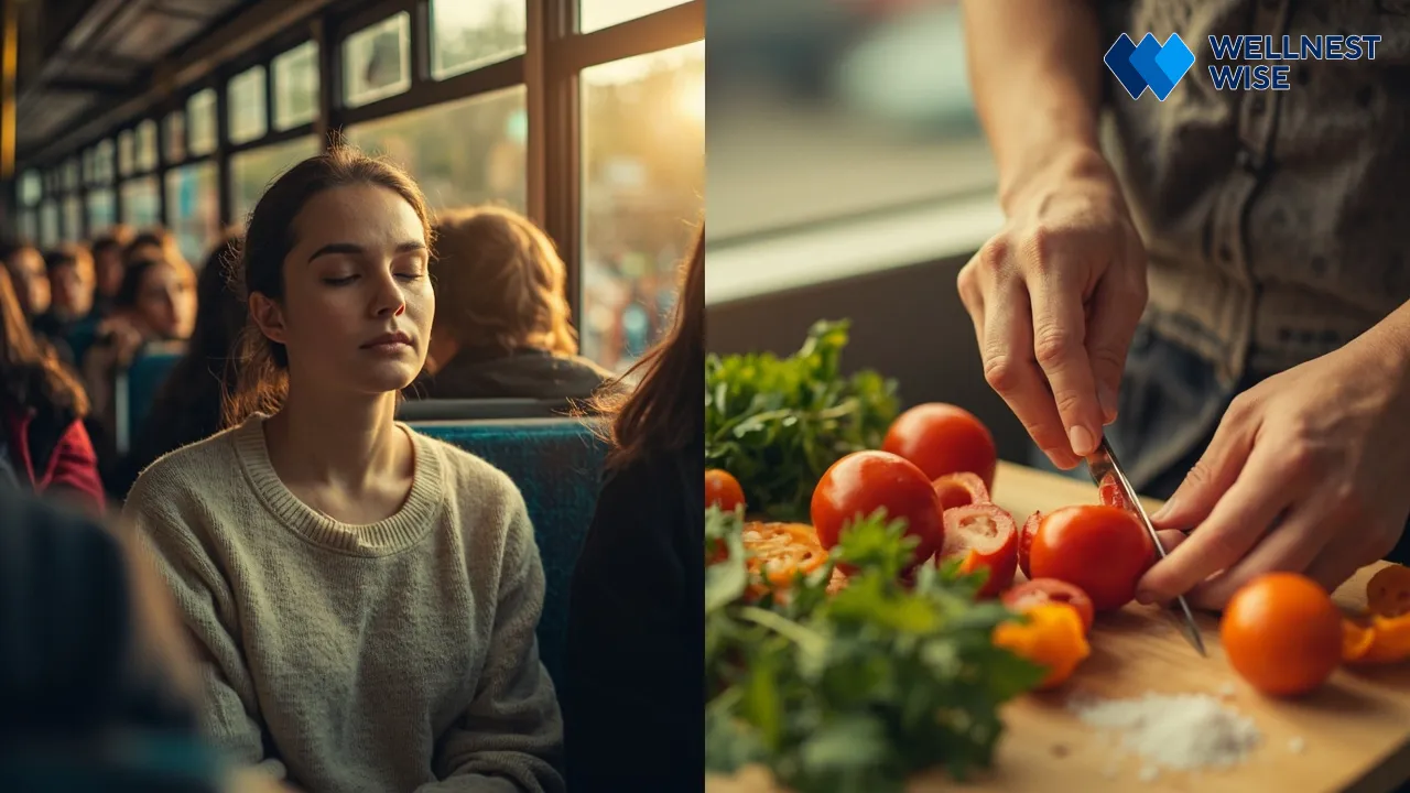 Mindfulness integrated into various daily activities