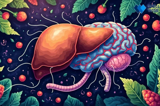 Healthy liver and brain connection with anti-inflammatory foods for MS and fatty liver support