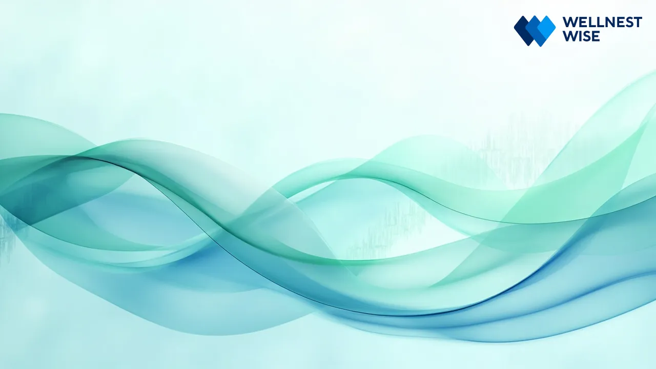 Diagram showing synchronized heart rate variability and brainwaves from coherent breathing