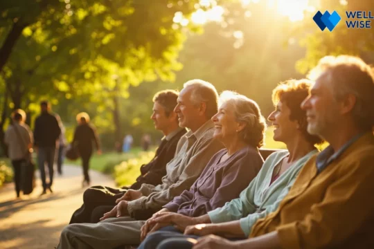 People of different skin tones safely enjoying natural sunlight to produce Vitamin D