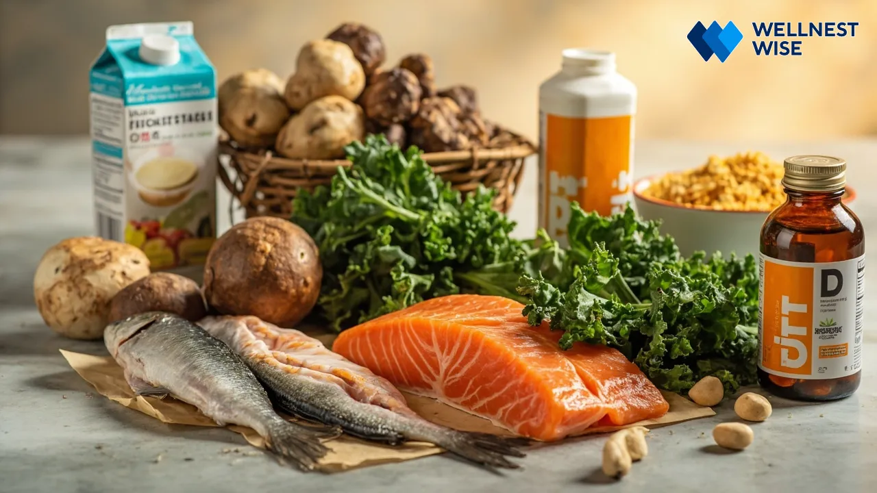 Vitamin D rich foods and supplements for dietary intake