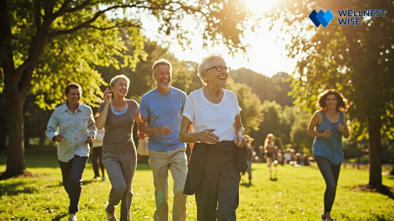 Healthy individuals enjoying life, symbolizing improved well-being from good gut health.