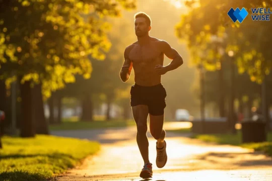 Woman walking briskly outdoors for effective exercise, showing proper form for maximum calorie burn.