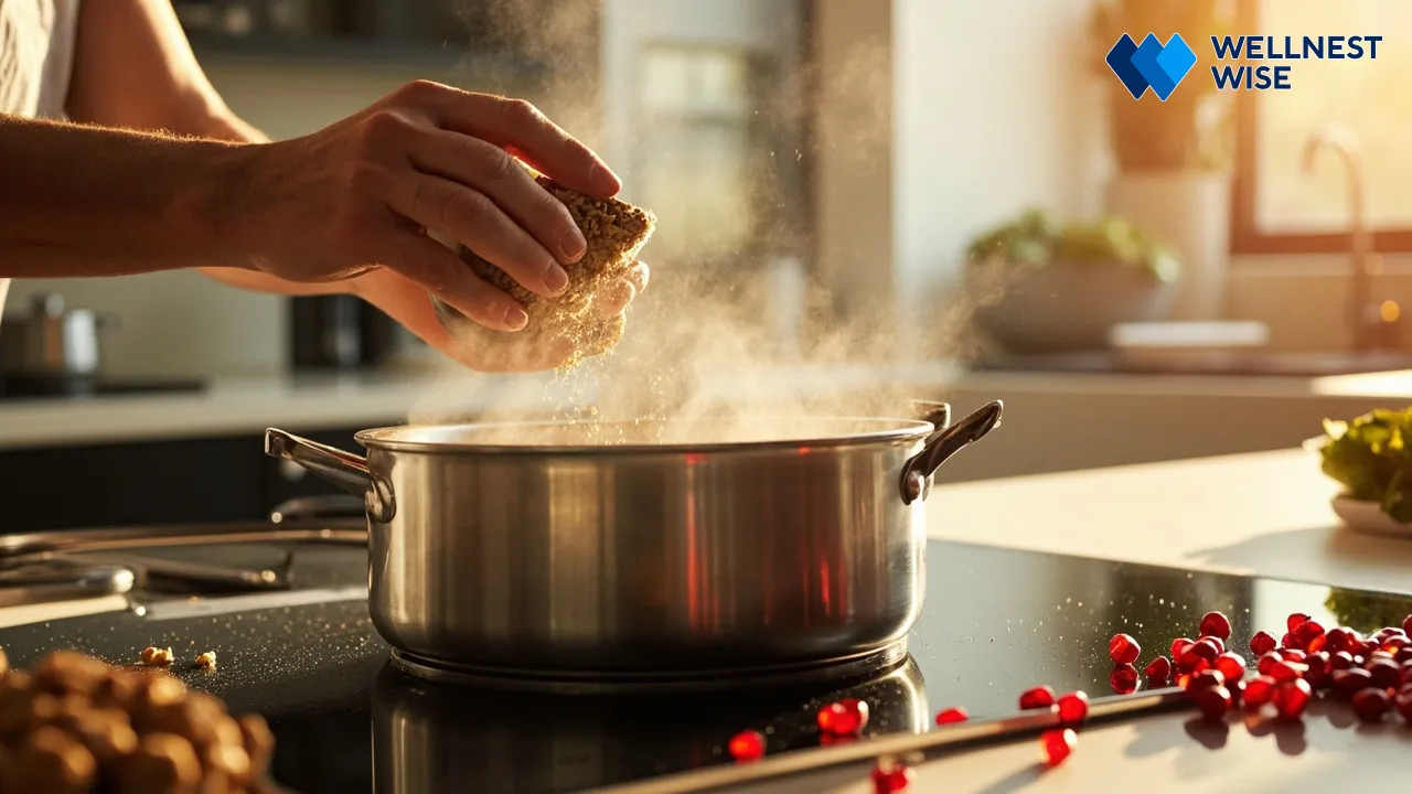 Cooking healthy Fesenjan with smart ingredient choices