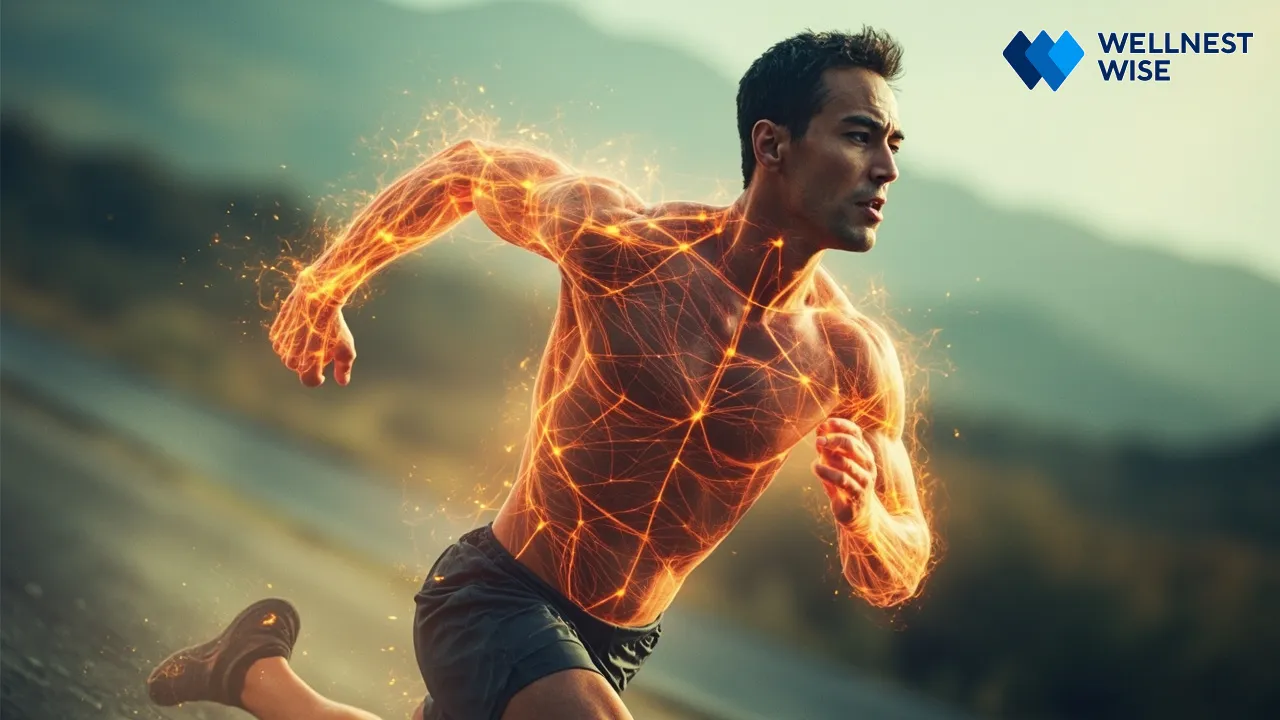 Athlete utilizing stored energy, symbolizing the function of carbohydrates in physical activity