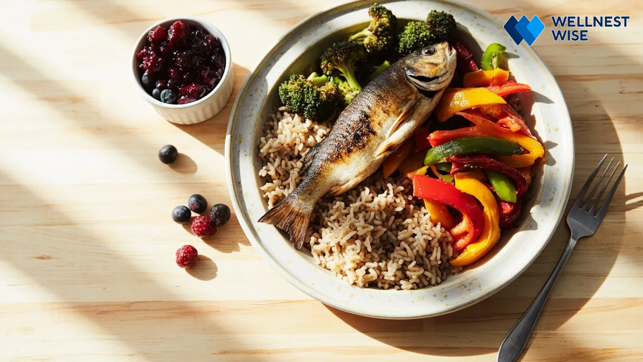 Balanced and portion-controlled meal for fatty liver diet