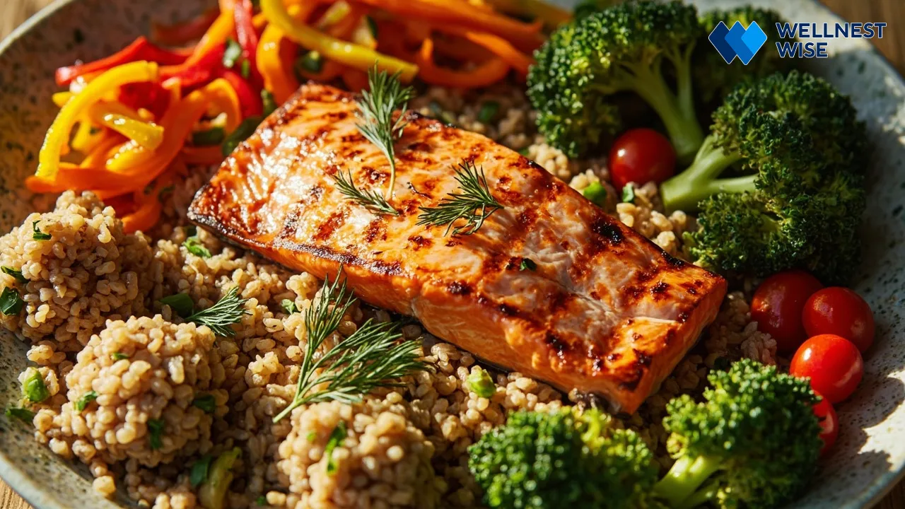 Nutrient-dense meal promoting high fiber and lean protein for visceral fat diet