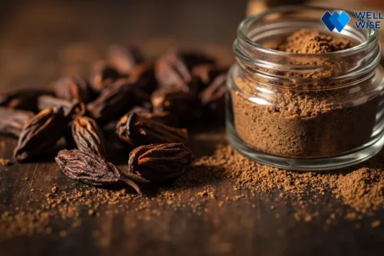 Dried whole cloves and ground clove powder symbolizing anti-inflammatory benefits and nutrition