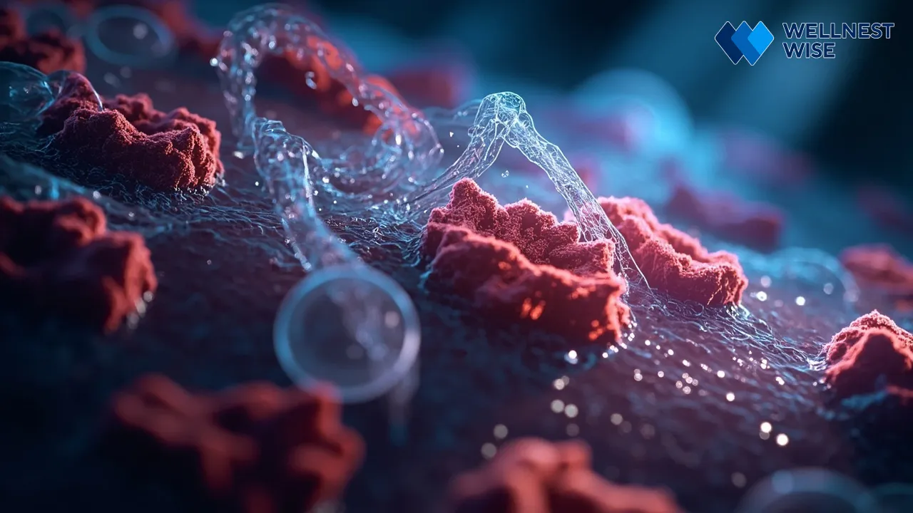Diagram showing inflammation pathway in eczema and immune response.